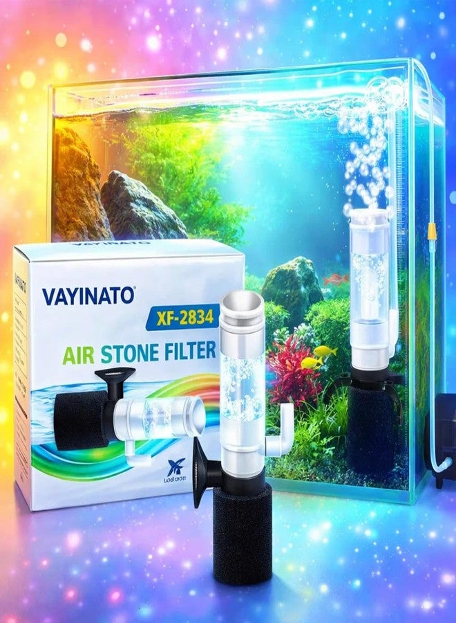 VAYINATO XF- 2834 Super Mini Aquarium Sponge Filter | Ultra Quite Submersible Sponge Filter for Small Fish Tank, Betta, Shrimp, Fry - Image 1